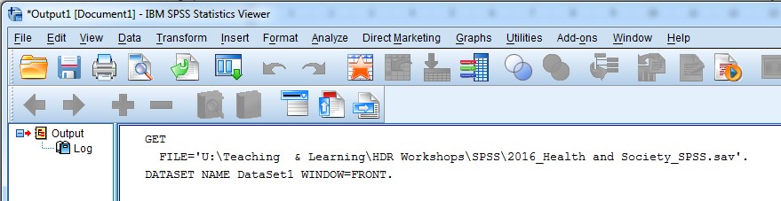 How to open spss files